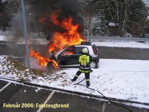 2006 Februar Fahrzeugbrand